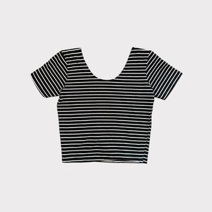 American Apparel Striped Crop Top
